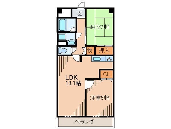 ファミ－ル昆陽池公園の物件間取画像